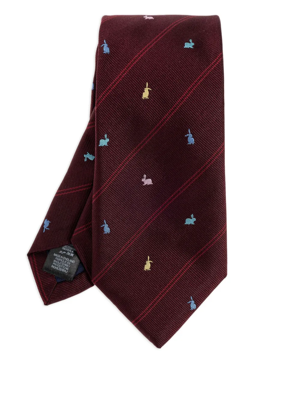 Галстук в полоску с принтом кролика Paul Smith, красный
Галстук в полоску с принтом кролика Paul Smith, красный