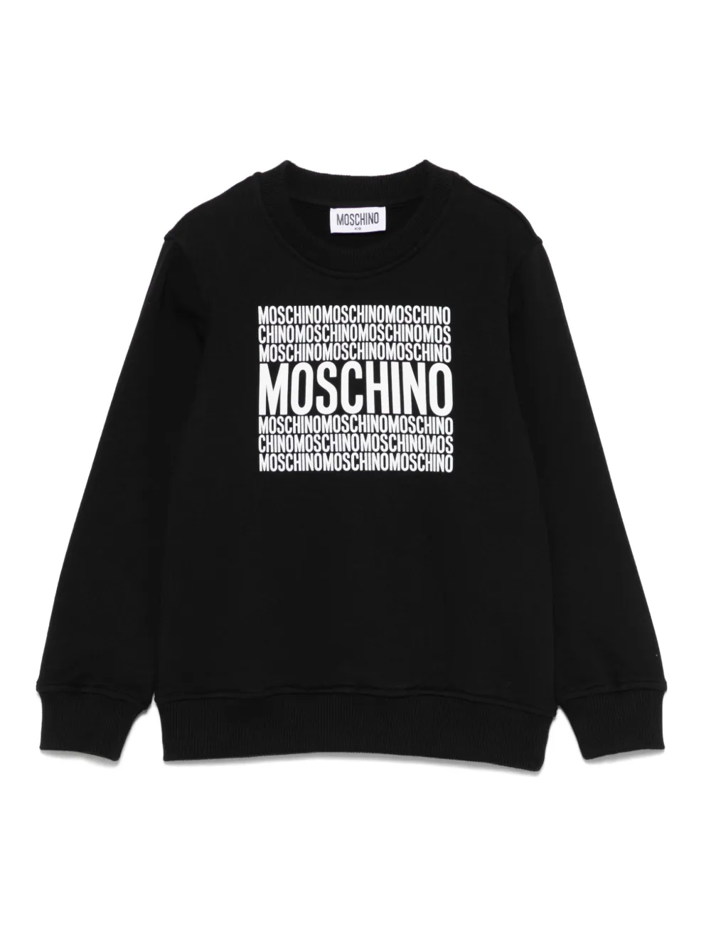 Толстовка с логотипом Moschino Kids, черный 
Толстовка с логотипом Moschino Kids, черный