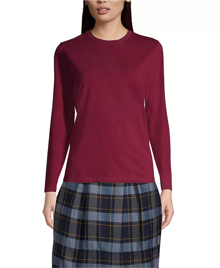 Женская базовая футболка с длинным рукавом Lands' End, красный
Женская базовая футболка с длинным рукавом Lands' End, красный