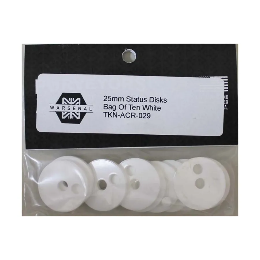 Статусные диски 25 мм — белые, Infinity Markers & Tokens (Warsenal)
Статусные диски 25 мм — белые, Infinity Markers & Tokens (Warsenal)