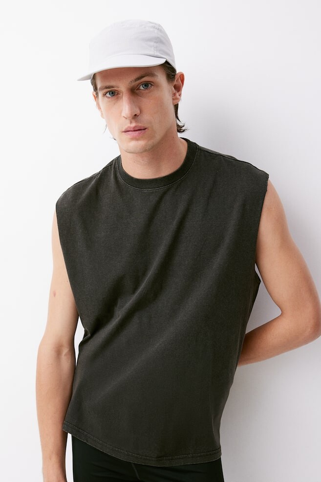 Спортивная майка свободного кроя H&M, черный
Спортивная майка свободного кроя H&M, черный