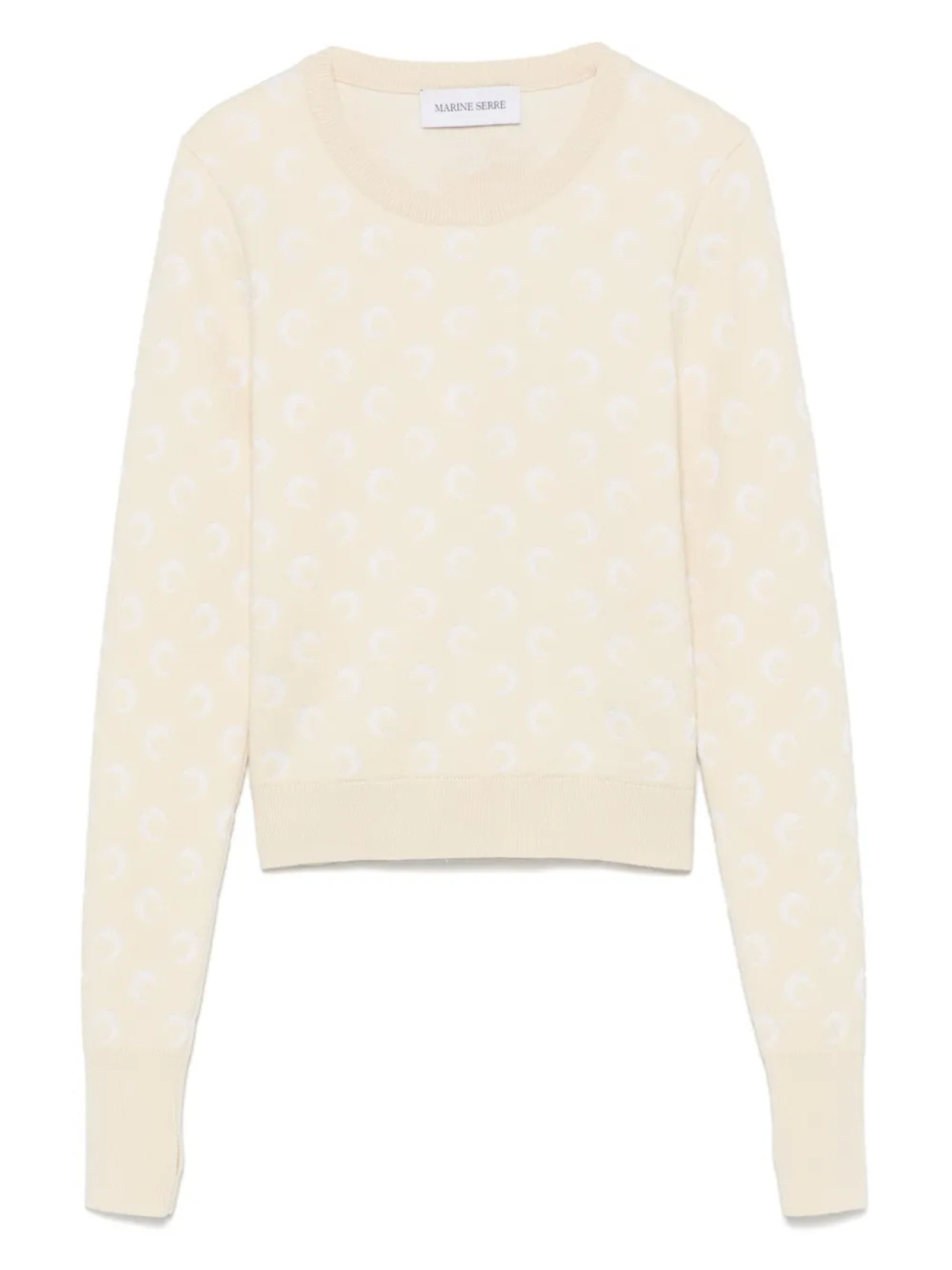 Лунно-жаккардовый свитер Marine Serre, нейтральный
Лунно-жаккардовый свитер Marine Serre, нейтральный