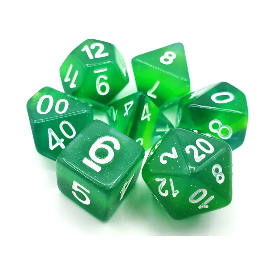 Poly Set Forest Light с белым (7), Acrylic-Resin Dice - Gradient
Poly Set Forest Light с белым (7), Acrylic-Resin Dice - Gradient