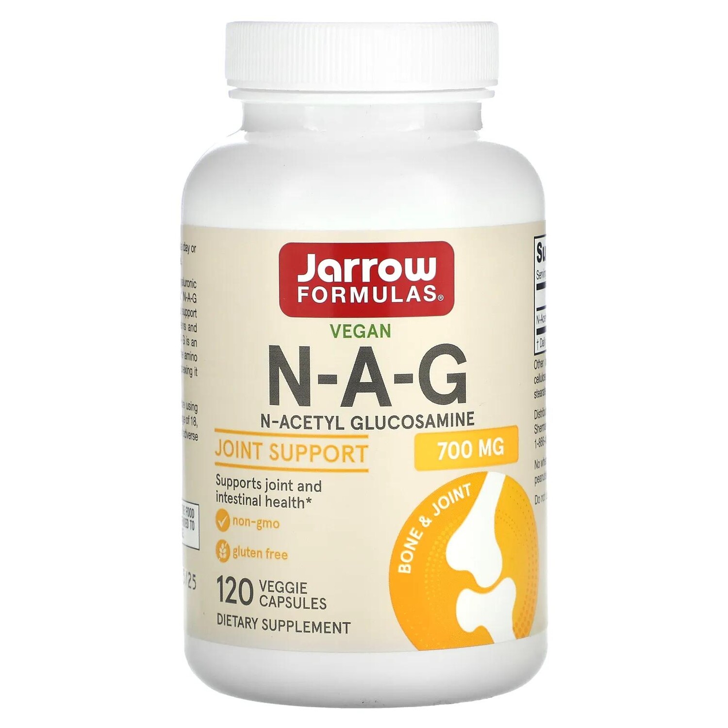 Jarrow Formulas N-A-G (N-ацетилглюкозамин) 700 мг 120 вегетариансикх капсул
Jarrow Formulas N-A-G (N-ацетилглюкозамин) 700 мг 120 вегетариансикх капсул