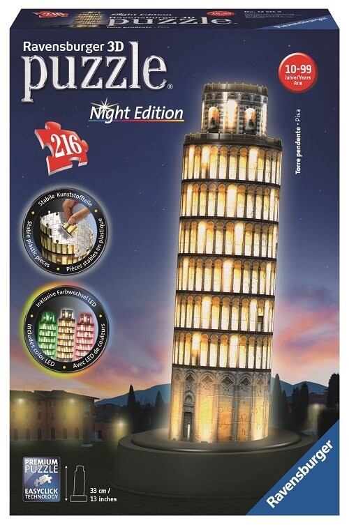 Пазл Ravensburger, 3D, Пизанская башня, 216 шт.
Пазл Ravensburger, 3D, Пизанская башня, 216 шт.