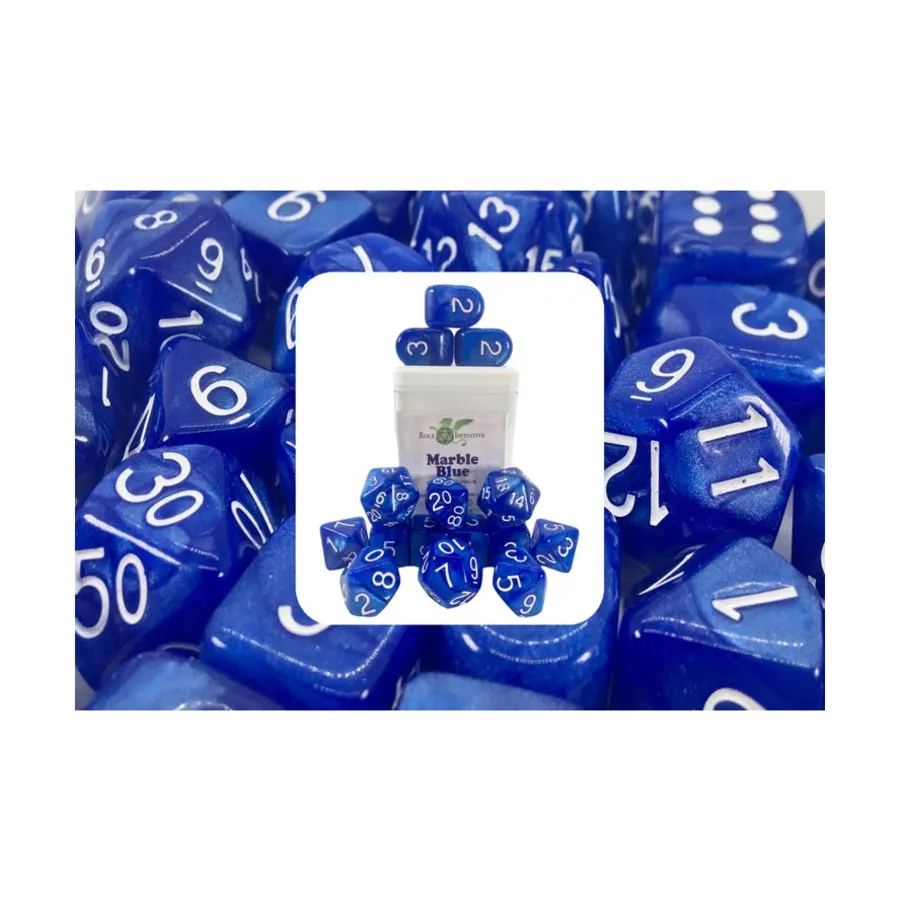 Поликомплект Marble Blue с белым, Arch'd4 (15), Game Dice - Marble (Role 4 Initiative)
Поликомплект Marble Blue с белым, Arch'd4 (15), Game Dice - Marble (Role 4 Initiative)