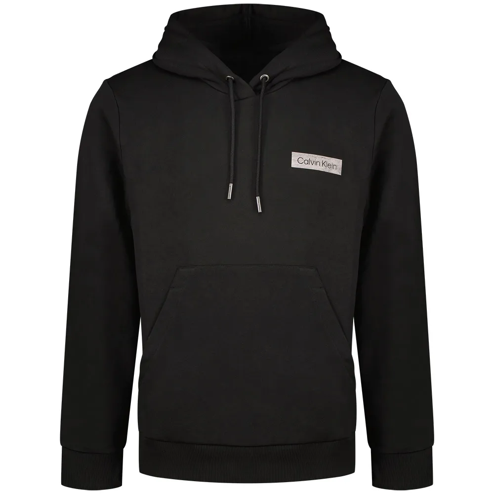 Худи Calvin Klein Raised Concrete Logo, черный 
Худи Calvin Klein Raised Concrete Logo, черный
