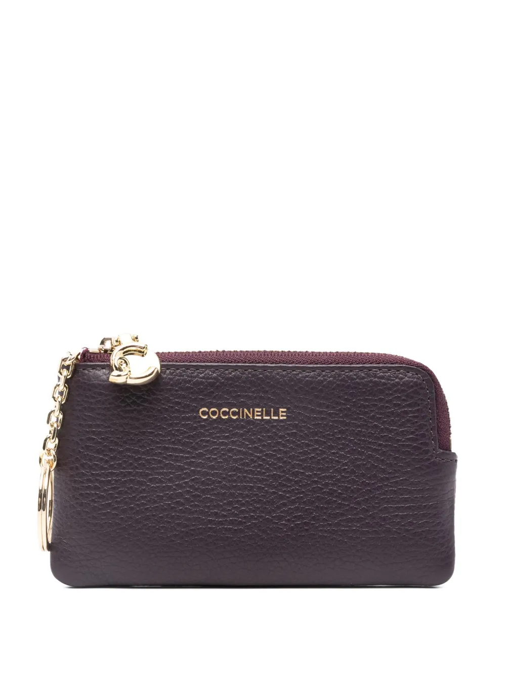 Кожаный кошелек на молнии с декоративным элементом Coccinelle, красный
Кожаный кошелек на молнии с декоративным элементом Coccinelle, красный