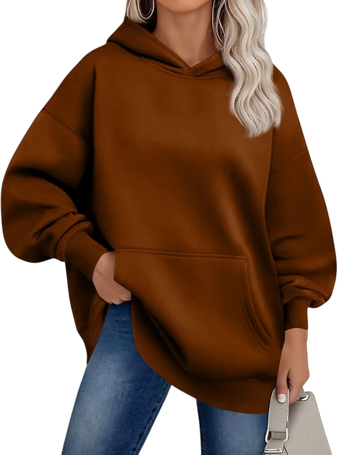 Толстовка FQZWONG для женщин, оверсайз, с длинным рукавом и карманами
Толстовка FQZWONG для женщин, оверсайз, с длинным рукавом и карманами