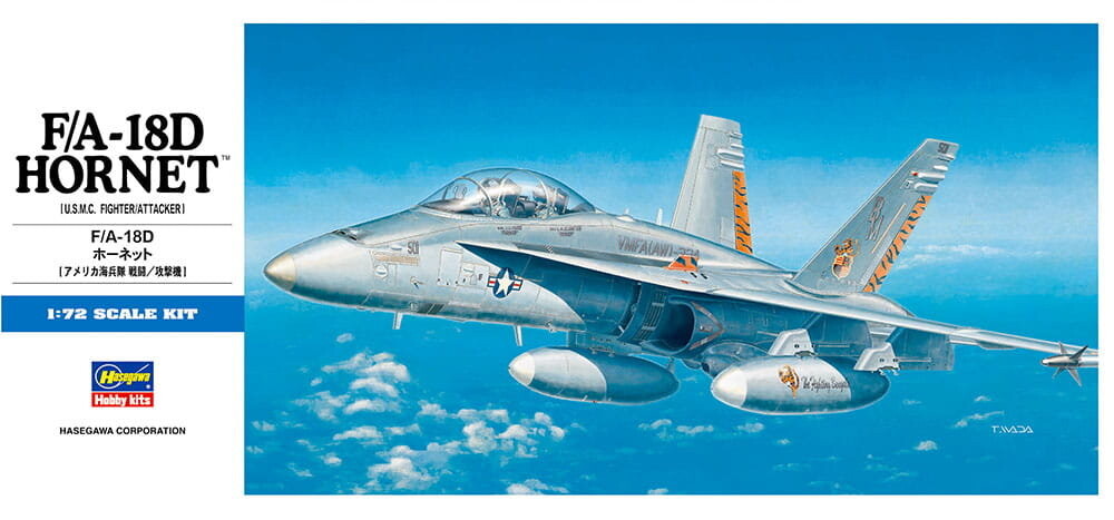 F/A-18D Hornet 1:72 Hasegawa D9
F/A-18D Hornet 1:72 Hasegawa D9