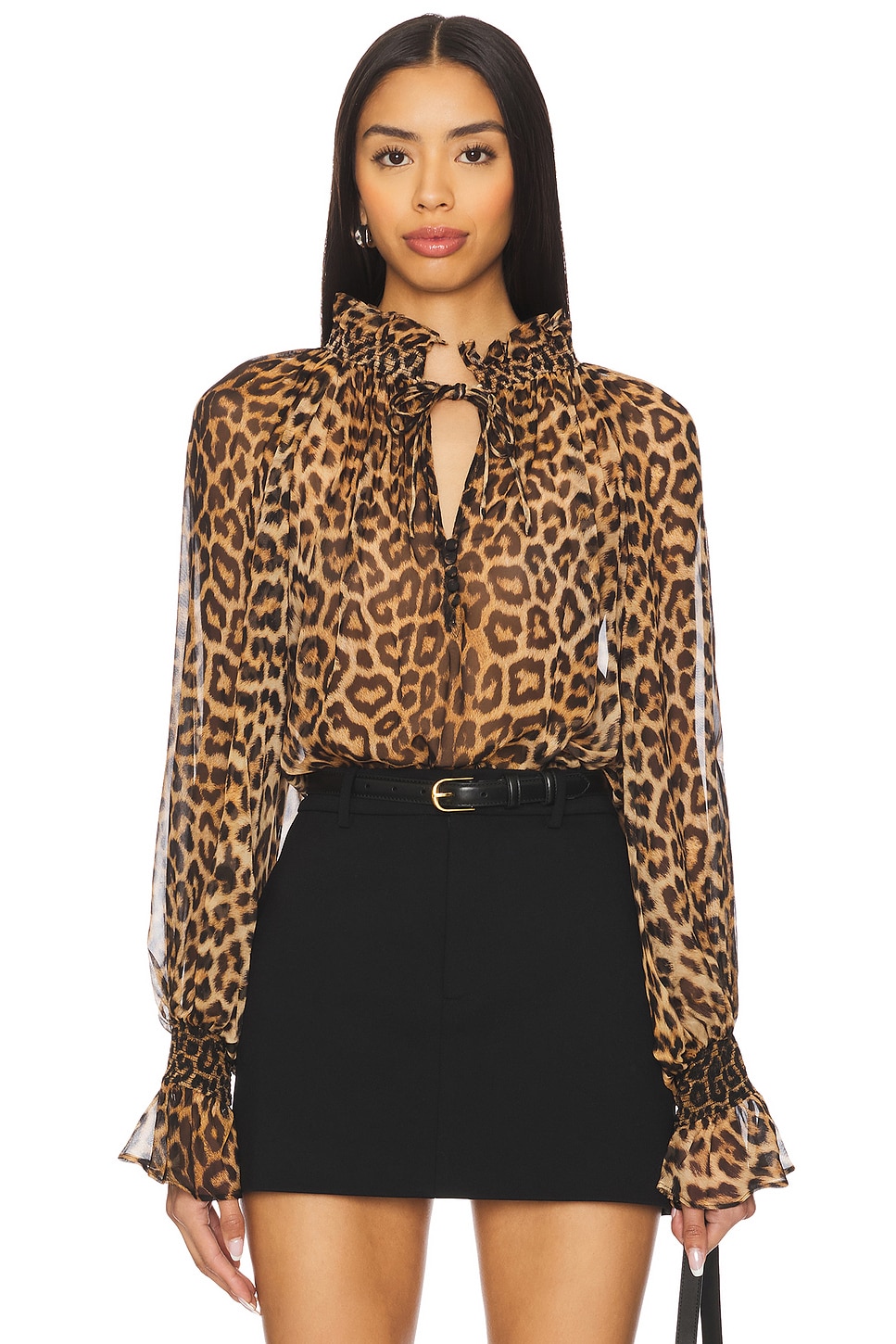 Блуза в стиле пэзант Norah от Alice + Olivia, catwalk
Блуза в стиле пэзант Norah от Alice + Olivia, catwalk