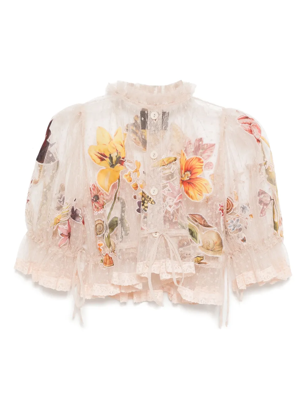 Блузка из тюля со сборками Biyan, розовый 
Блузка из тюля со сборками Biyan, розовый