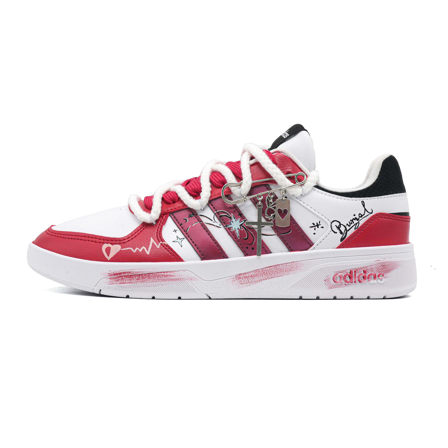 Adidas Neo Courtbeat Metaphor Custom, Heartbeat Firework Cushioning Low top Skateboard Shoes Unisex Red White
Adidas Neo Courtbeat Metaphor Custom, Heartbeat Firework Cushioning Low top Skateboard Shoes Unisex Red White