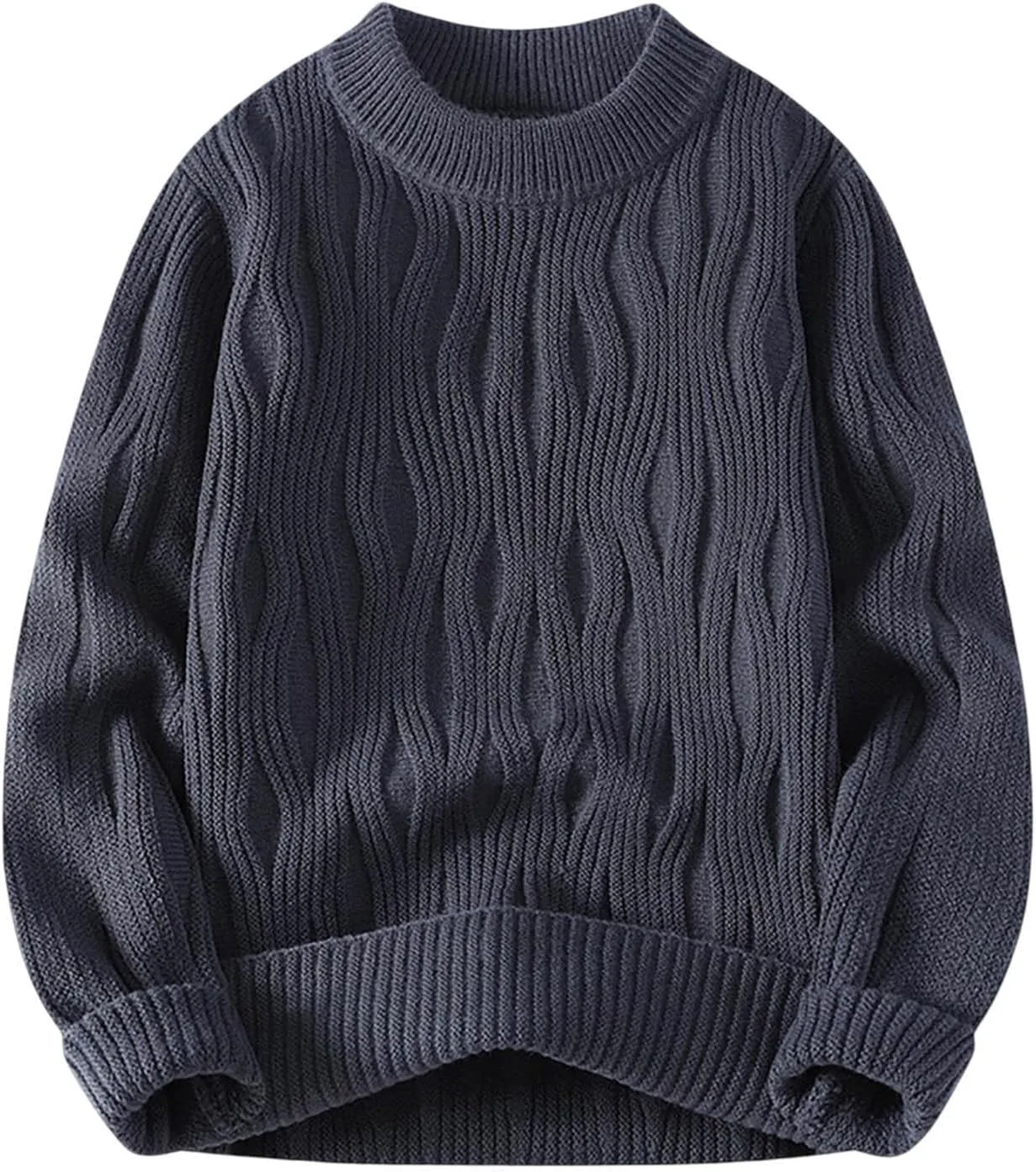 Мужской свитер вязаный пуловер с круглым вырезом, классический текстурированный, для повседневной носки и путешествий
Мужской свитер вязаный пуловер с круглым вырезом, классический текстурированный, для повседневной носки и путешествий