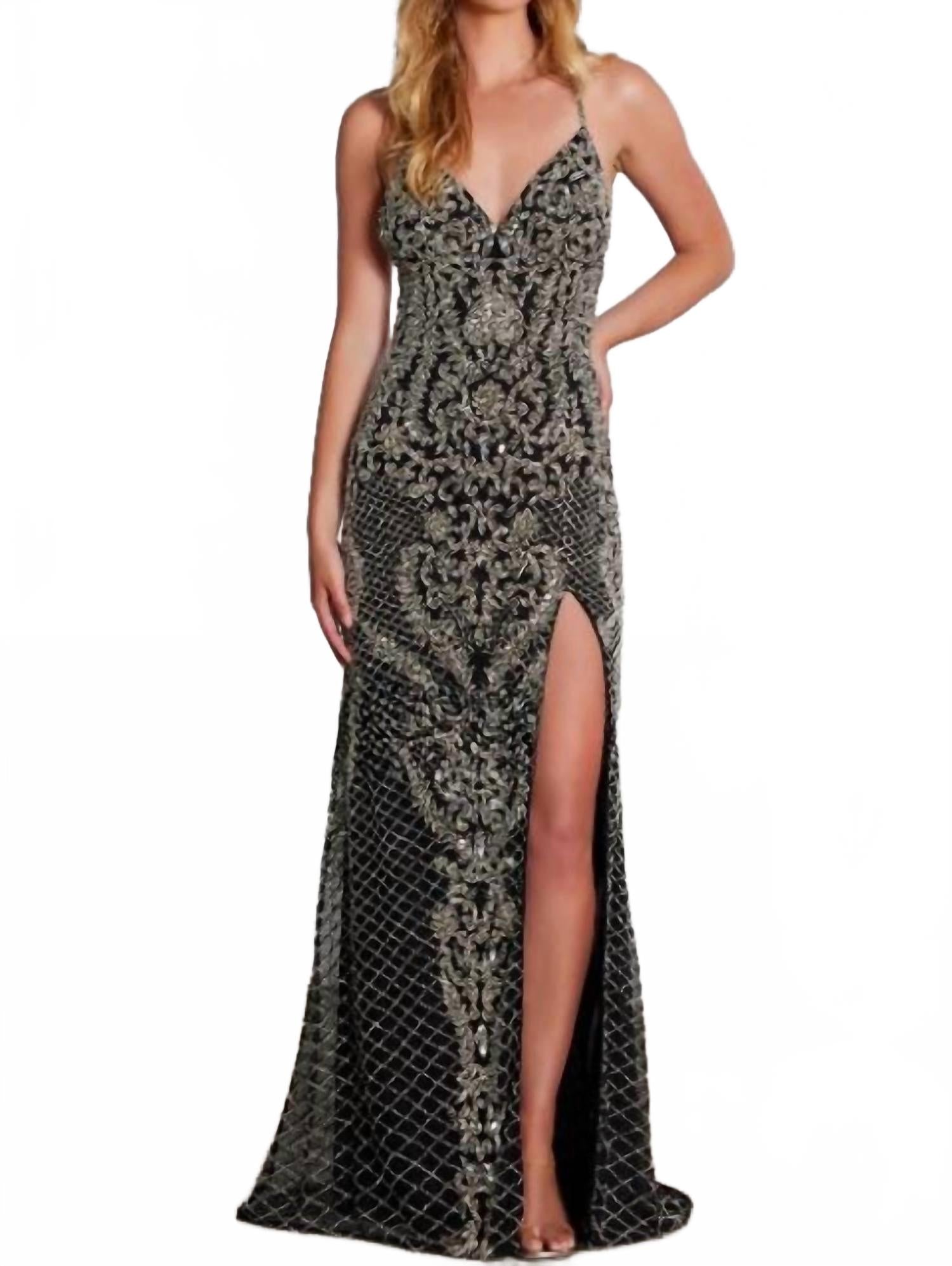 Женское платье в черно-серебристом цвете Scala
Женское платье в черно-серебристом цвете Scala