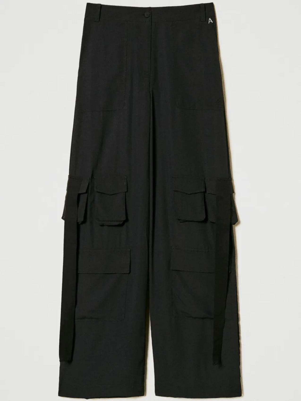 TWINSET Брюки карго из крепдешина, черный 
TWINSET Брюки карго из крепдешина, черный