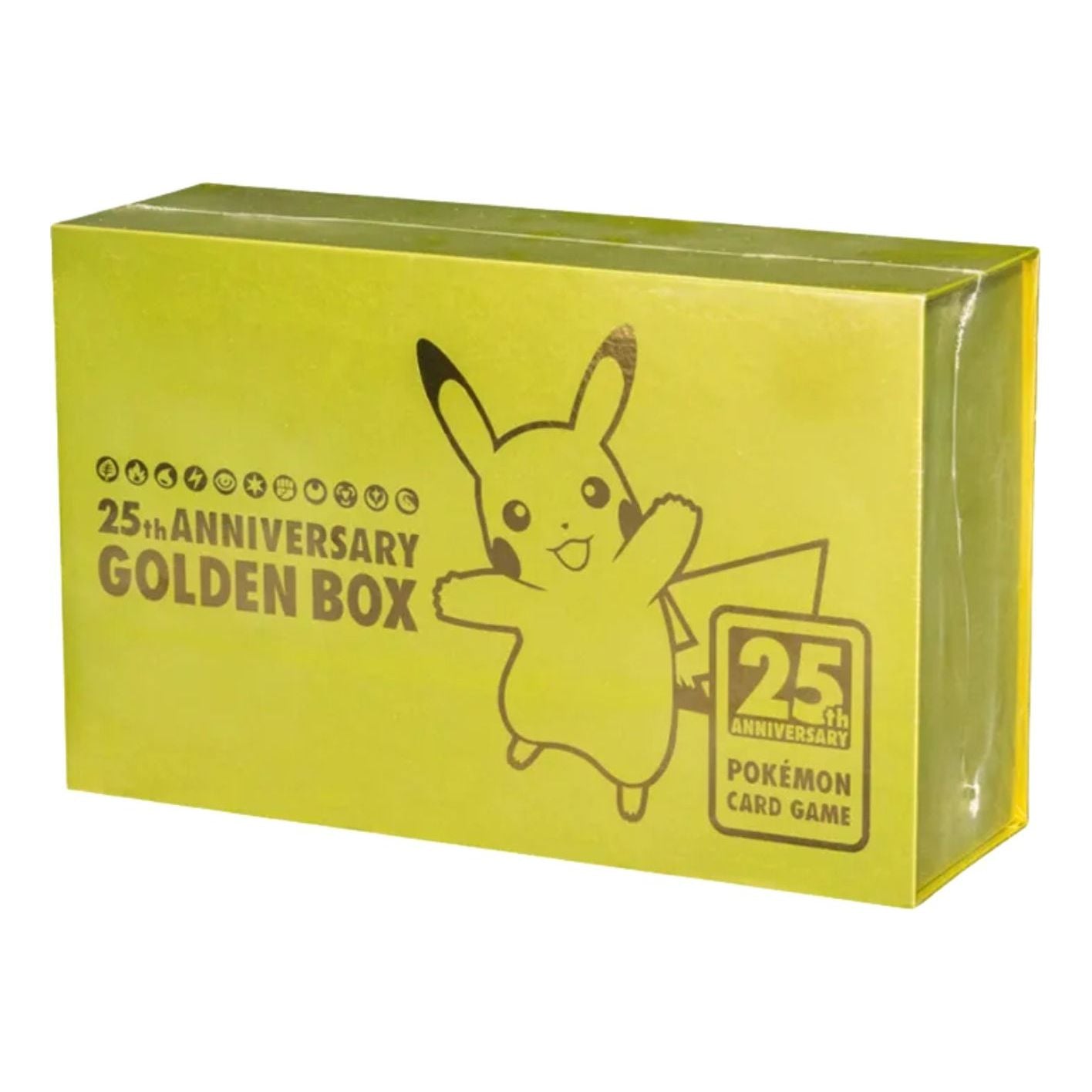 Pokemon Золотая коробка коллекционной карточной игры Pokémon, посвященная 25-летию игры
Pokemon Золотая коробка коллекционной карточной игры Pokémon, посвященная 25-летию игры