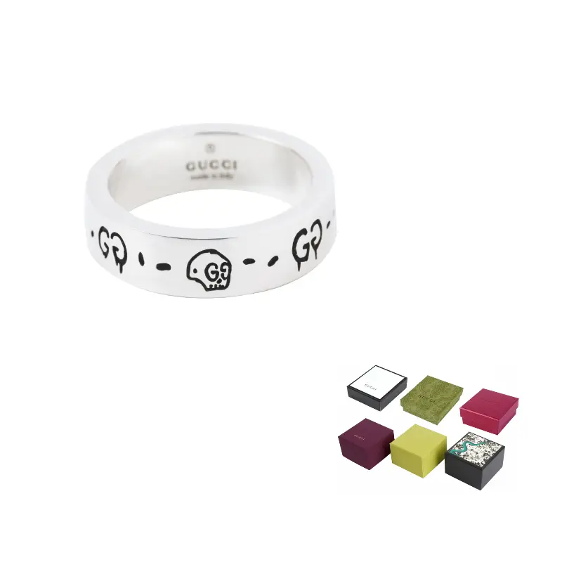 GUCCI Маленькое серебряное прицельное кольцо Ghost Ring
GUCCI Маленькое серебряное прицельное кольцо Ghost Ring