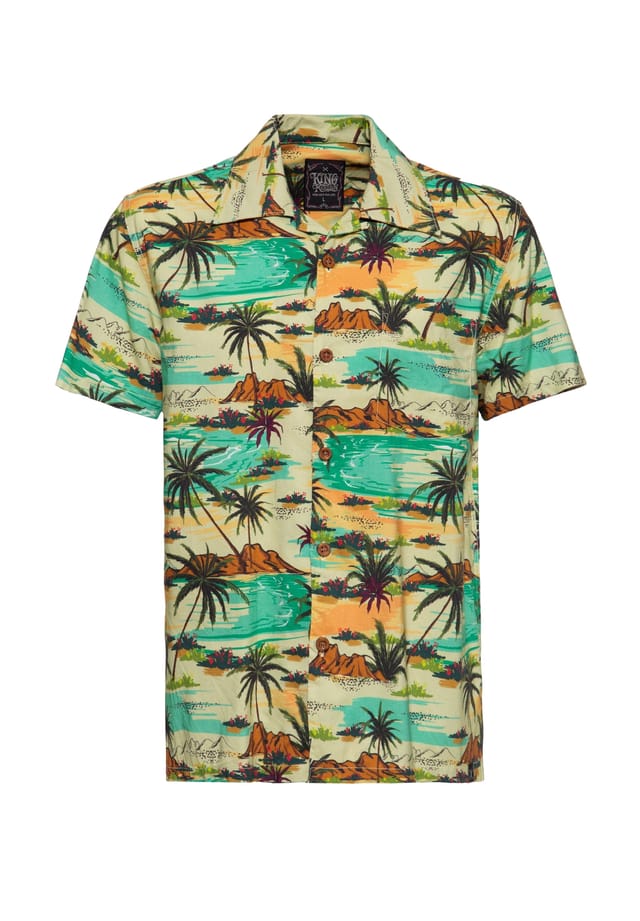 Гавайская рубашка с тропическим принтом по всей поверхности тропическое море King Kerosin, мультиколор
Гавайская рубашка с тропическим принтом по всей поверхности тропическое море King Kerosin, мультиколор