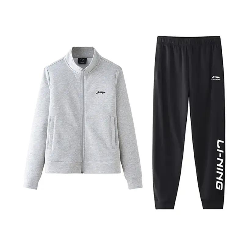 Li Ning Повседневная спортивная одежда унисекс, серый + черный
Li Ning Повседневная спортивная одежда унисекс, серый + черный