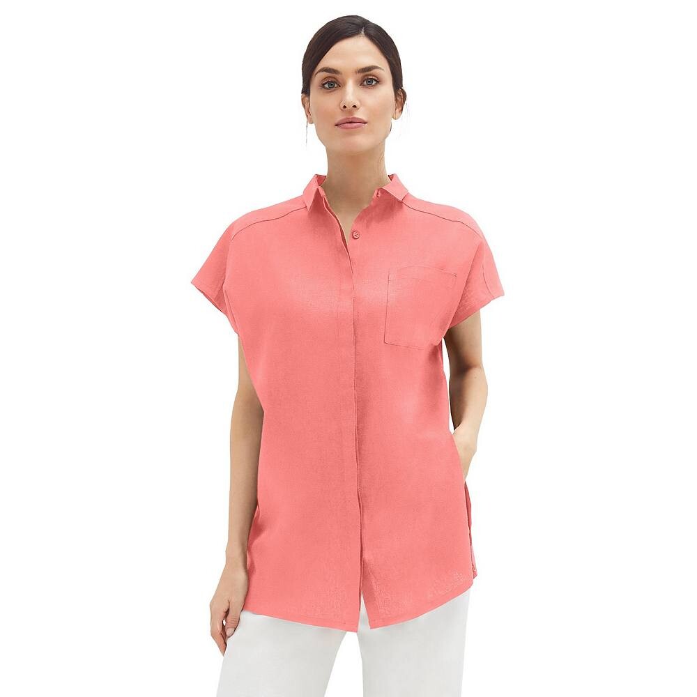 Женская туника большого размера Ellos из смесового льна больших размеров, цвет Sweet Coral
Женская туника большого размера Ellos из смесового льна больших размеров, цвет Sweet Coral