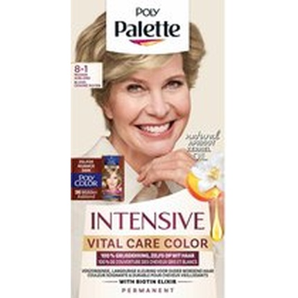 Poly Palette Vital Care 8-1 Medium Ash Blonde 115 мл Краска для волос Vitalcare
Poly Palette Vital Care 8-1 Medium Ash Blonde 115 мл Краска для волос Vitalcare