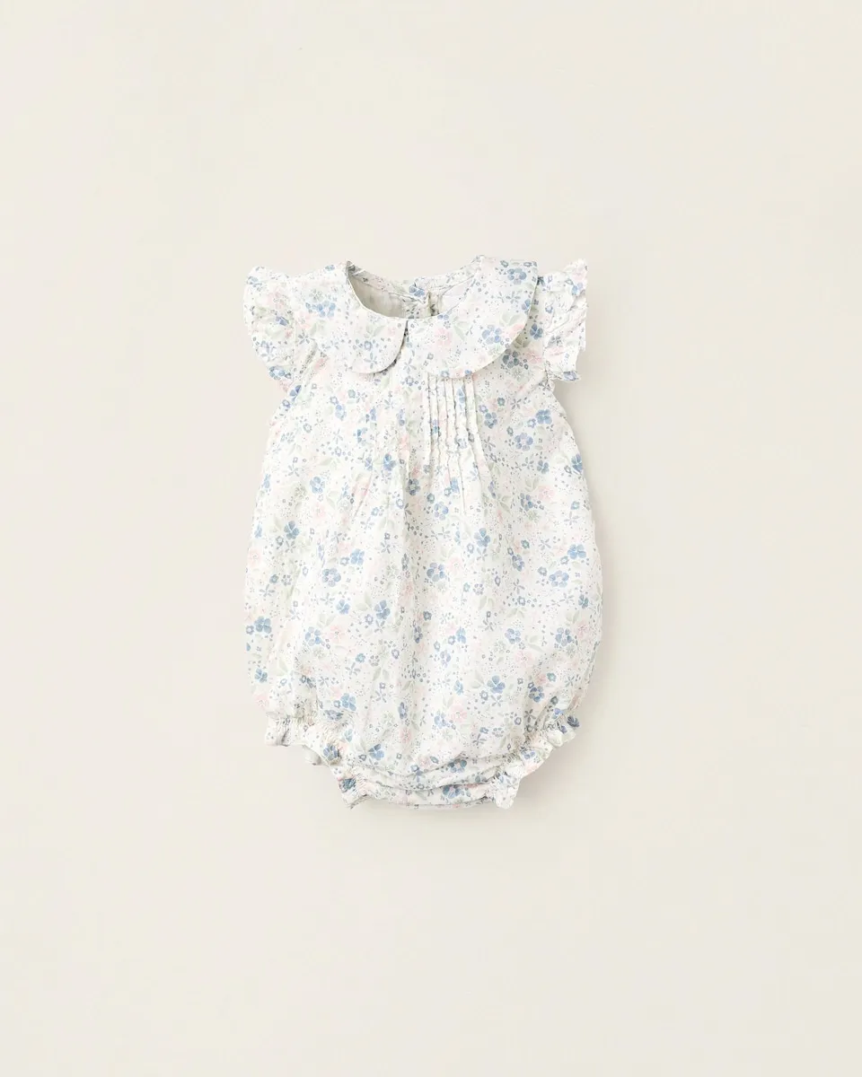 Детский комбинезон 100% хлопок с цветочным принтом и воланами Zippy, белый
Детский комбинезон 100% хлопок с цветочным принтом и воланами Zippy, белый