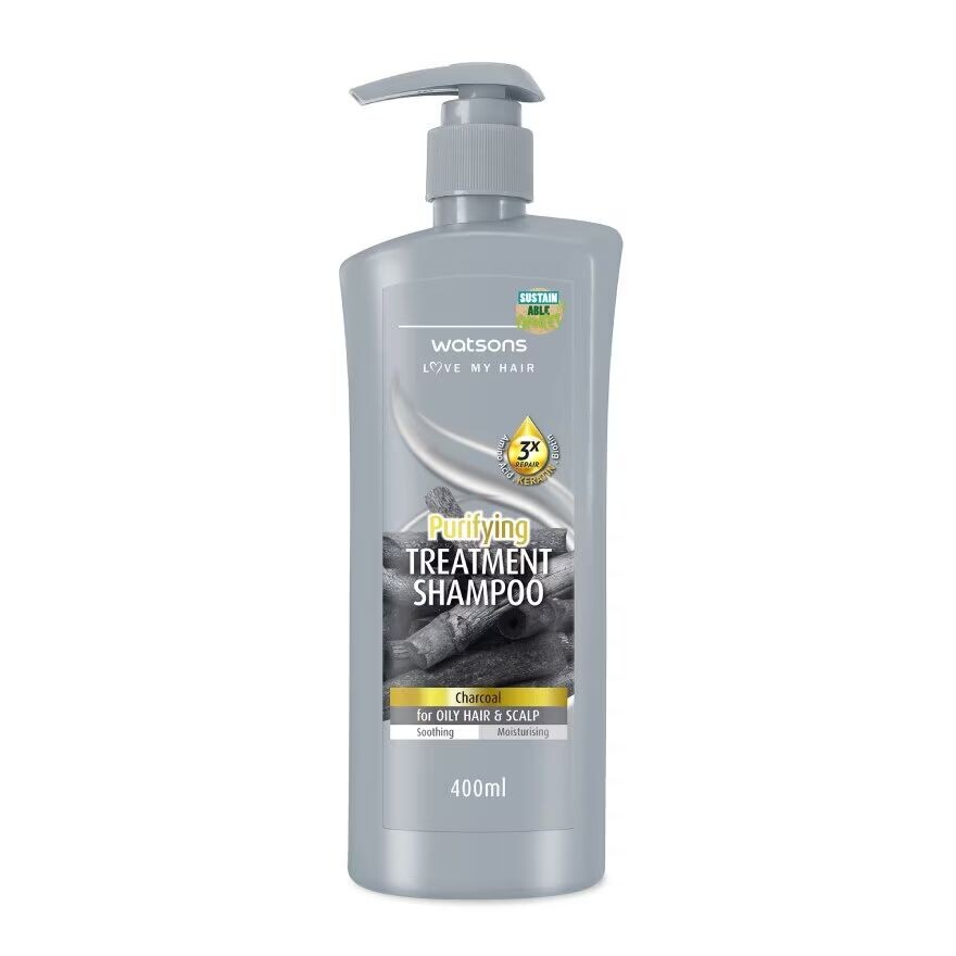 Watsons Лечебный шампунь с активированным углем для жирной кожи головы, 400 мл, White
Watsons Лечебный шампунь с активированным углем для жирной кожи головы, 400 мл, White