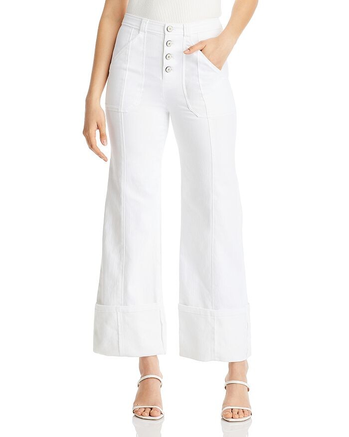 Cinq à Sept Укороченные широкие джинсовые брюки Benji, белый
Cinq à Sept Укороченные широкие джинсовые брюки Benji, белый