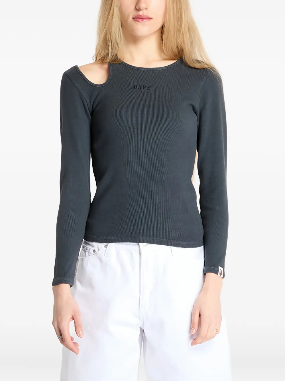 Вырезанный топ ребра A BATHING APE, черный
Вырезанный топ ребра A BATHING APE, черный