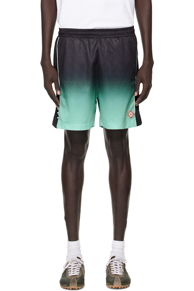 Casablanca Футбольные шорты с градиентным черно-зеленым монограммом
Casablanca Футбольные шорты с градиентным черно-зеленым монограммом