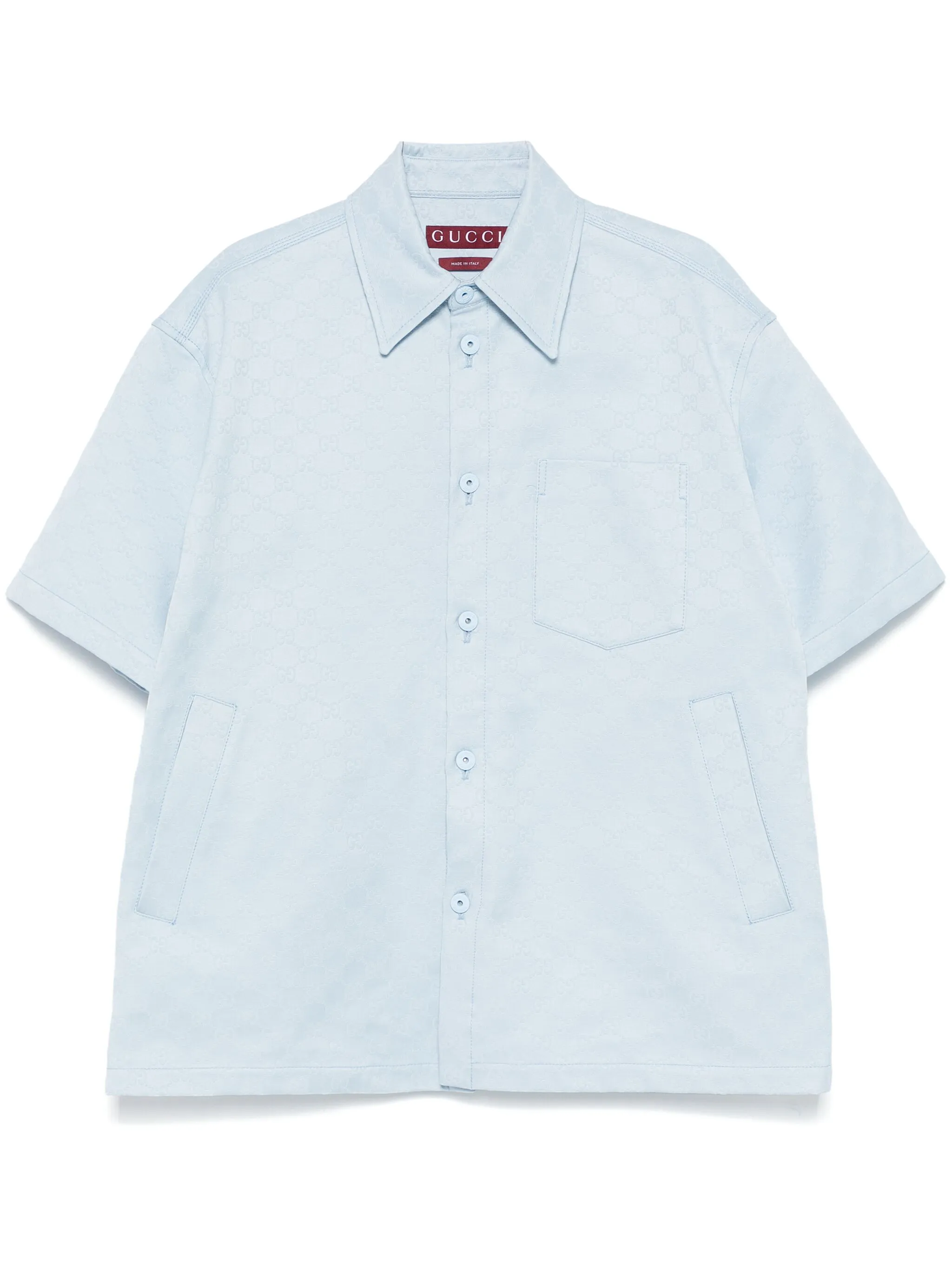 Рубашка с логотипом GG Gucci, синий
Рубашка с логотипом GG Gucci, синий