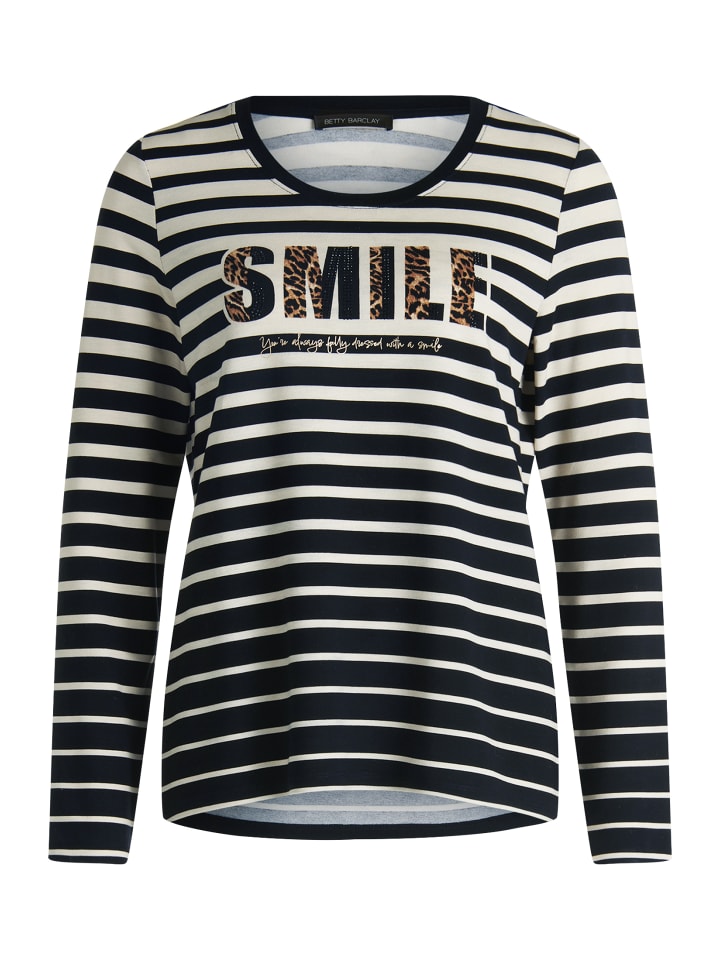 Базовая рубашка с принтом в черном/бежевом цвете Betty Barclay
Базовая рубашка с принтом в черном/бежевом цвете Betty Barclay