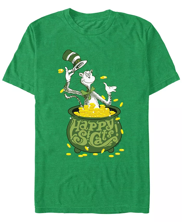 Мужская футболка с коротким рукавом Happy St Cats Dr. Seuss, зеленый
Мужская футболка с коротким рукавом Happy St Cats Dr. Seuss, зеленый