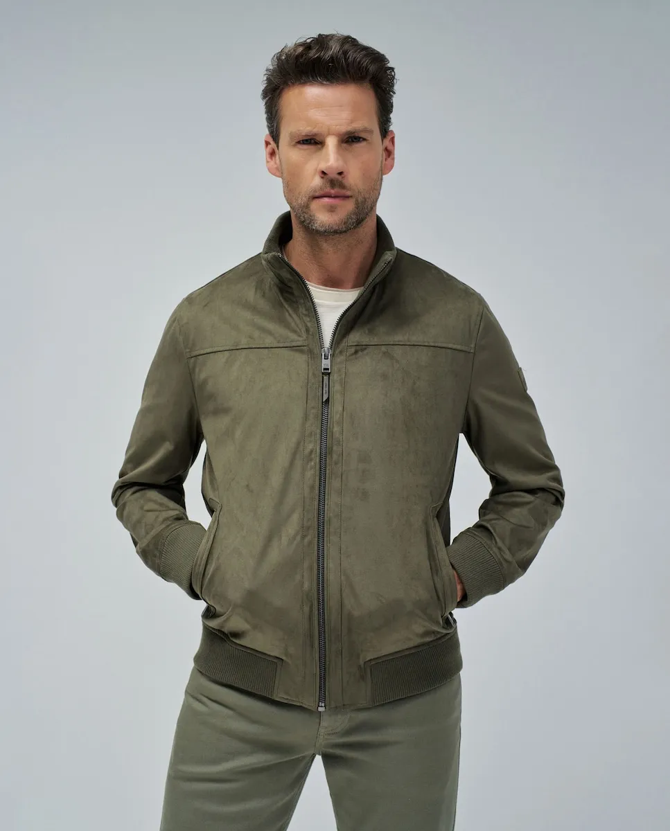 Мужская замшевая куртка-бомбер Salsa Jeans, зеленый
Мужская замшевая куртка-бомбер Salsa Jeans, зеленый