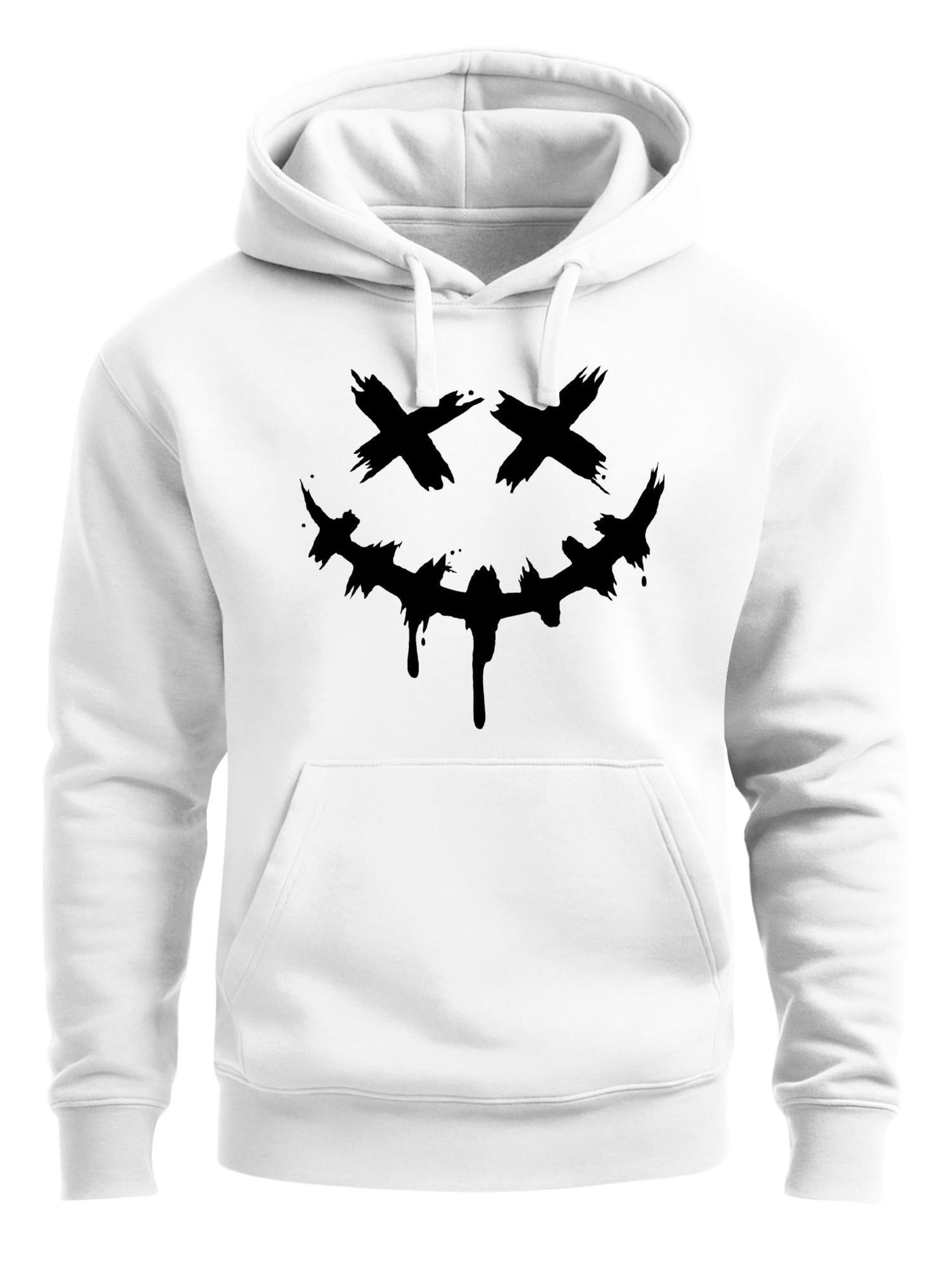 Neverless Толстовка 'Smile Face' в белом цвете
Neverless Толстовка 'Smile Face' в белом цвете