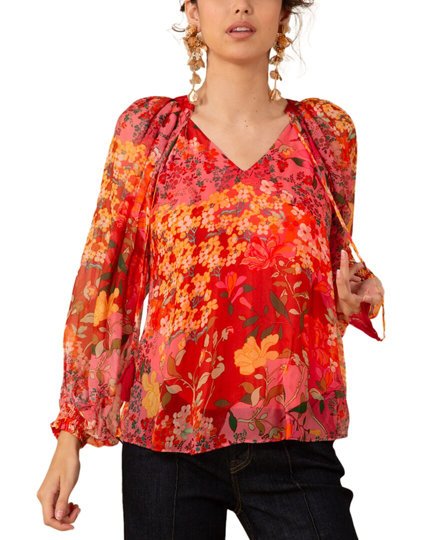 Hale Bob Carmen блузка из шелка с примесью, розовый
Hale Bob Carmen блузка из шелка с примесью, розовый