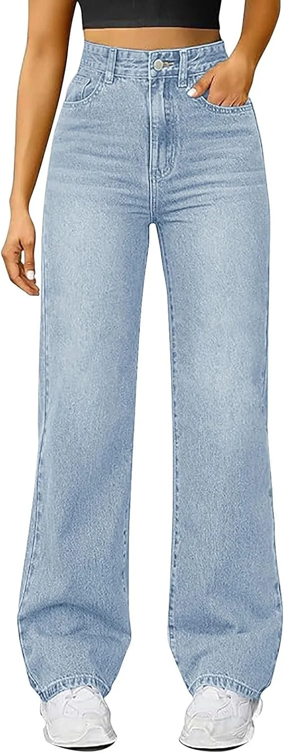 Женские джинсы Wide Leg High Waisted синие Y2k с эластичным поясом LCMTWX
Женские джинсы Wide Leg High Waisted синие Y2k с эластичным поясом LCMTWX