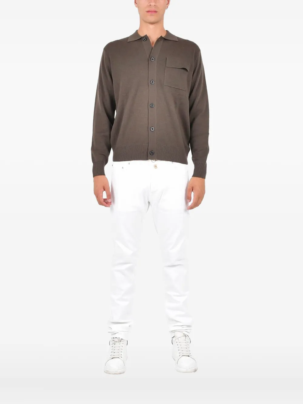 Кардиган с застежкой на пуговицы и нагрудным карманом Low Brand, серый
Кардиган с застежкой на пуговицы и нагрудным карманом Low Brand, серый