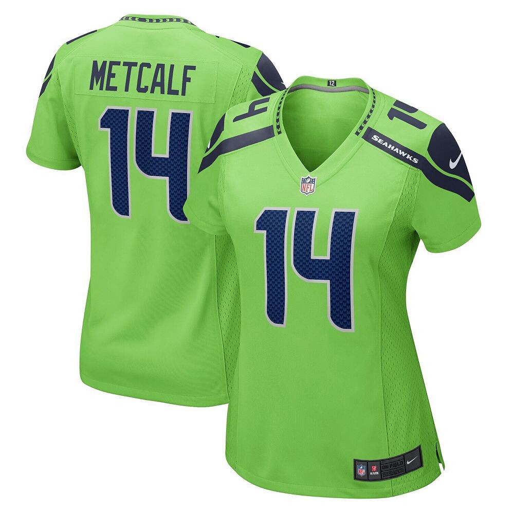 Женское джерси Nike DK Metcalf Neon Green Seattle Seahawks Game, цвет Sea Brt Gr
Женское джерси Nike DK Metcalf Neon Green Seattle Seahawks Game, цвет Sea Brt Gr
