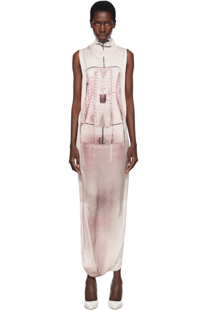 Бело-розовое макси-платье «The Draped trompe-l'œil Corset» Jean Paul Gaultier
Бело-розовое макси-платье «The Draped trompe-l'œil Corset» Jean Paul Gaultier