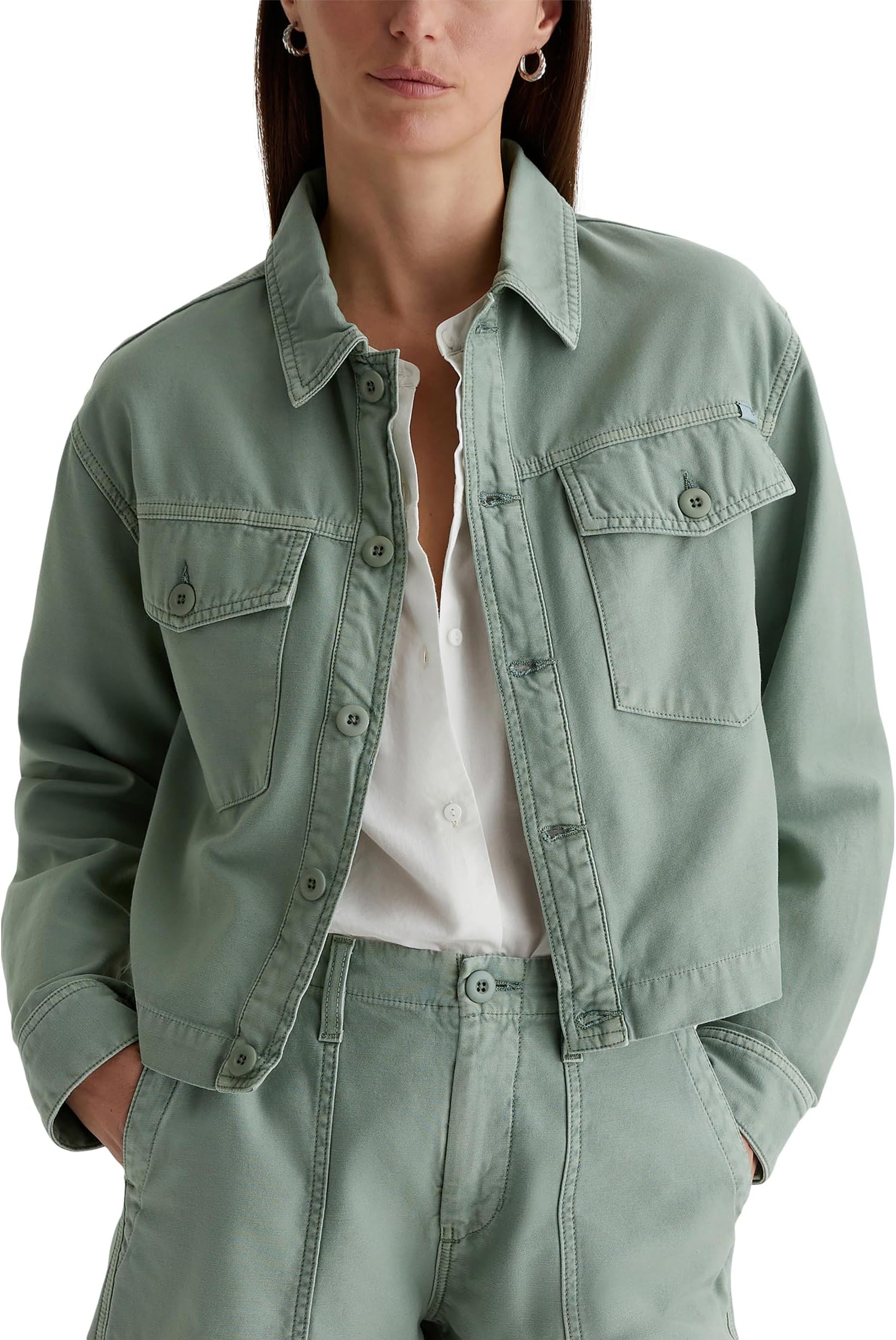 Куртка AG Jeans Valleta Utility Shirt Jacket, Sulfur Matcha Latte
Куртка AG Jeans Valleta Utility Shirt Jacket, Sulfur Matcha Latte