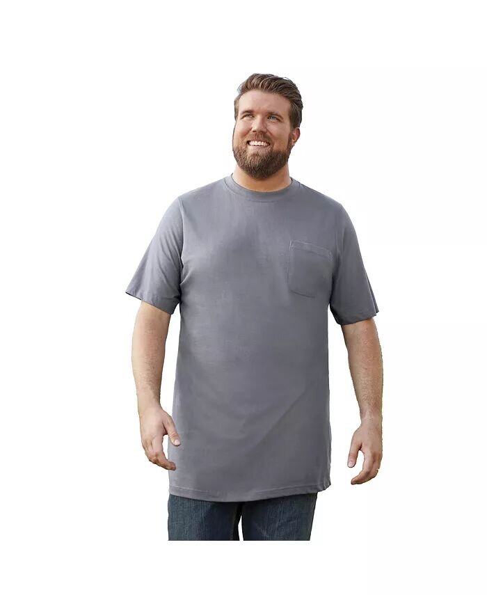 Big & Tall от KingSize Тяжелая футболка с длинным карманом и круглым вырезом Boulder Creek, мультиколор
Big & Tall от KingSize Тяжелая футболка с длинным карманом и круглым вырезом Boulder Creek, мультиколор