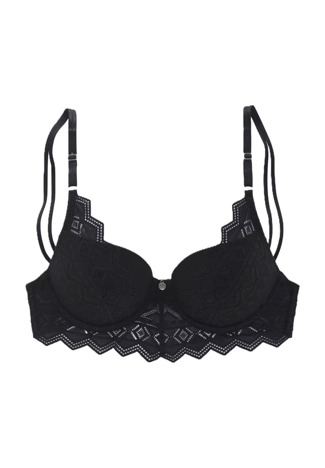 Бюстгальтер пуш-ап с двойными бретелями регулируемый S.Oliver, черный
Бюстгальтер пуш-ап с двойными бретелями регулируемый S.Oliver, черный