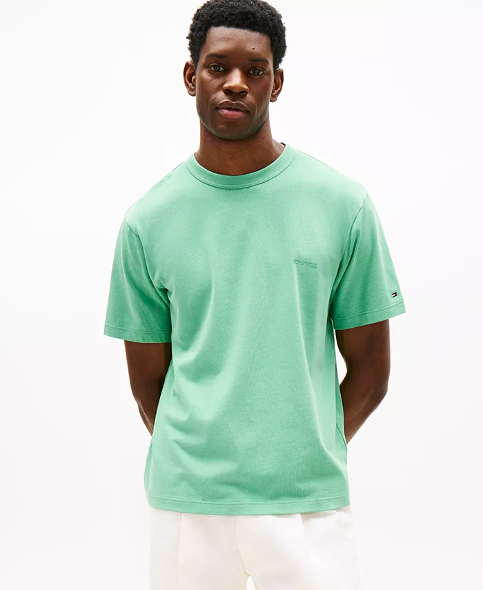 Мужская футболка свободного кроя с логотипом Tommy Hilfiger, зеленый
Мужская футболка свободного кроя с логотипом Tommy Hilfiger, зеленый