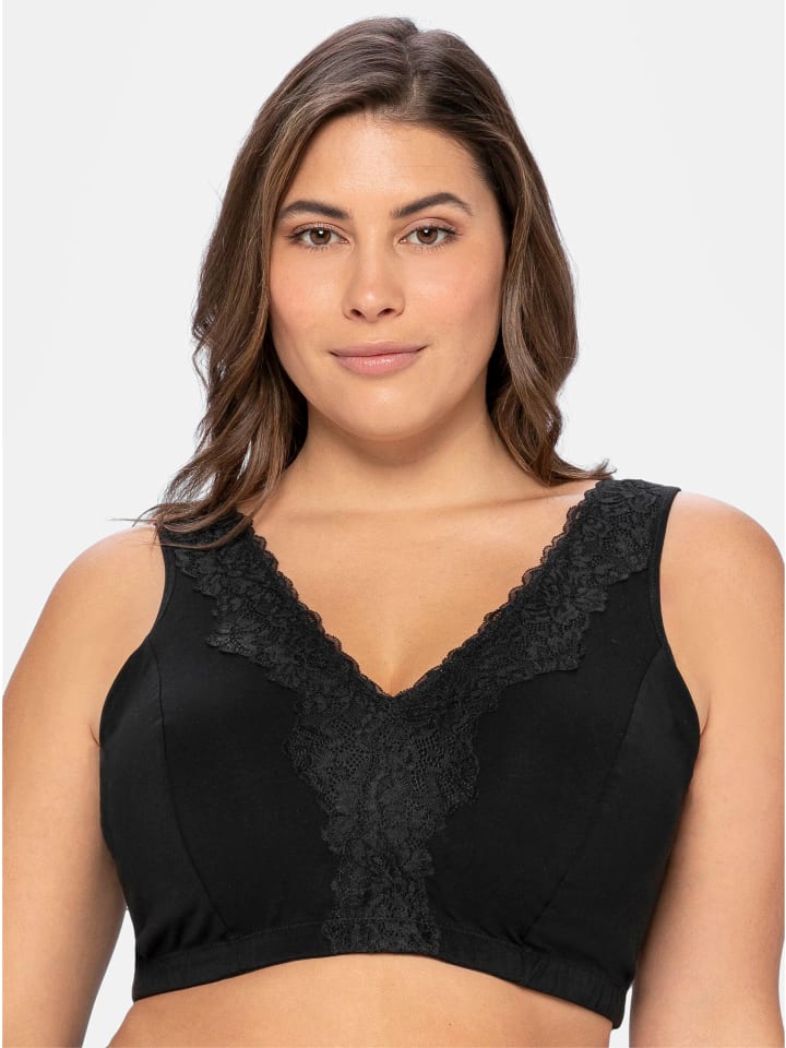 Бюстгальтер без косточек sheego, черный
Бюстгальтер без косточек sheego, черный
