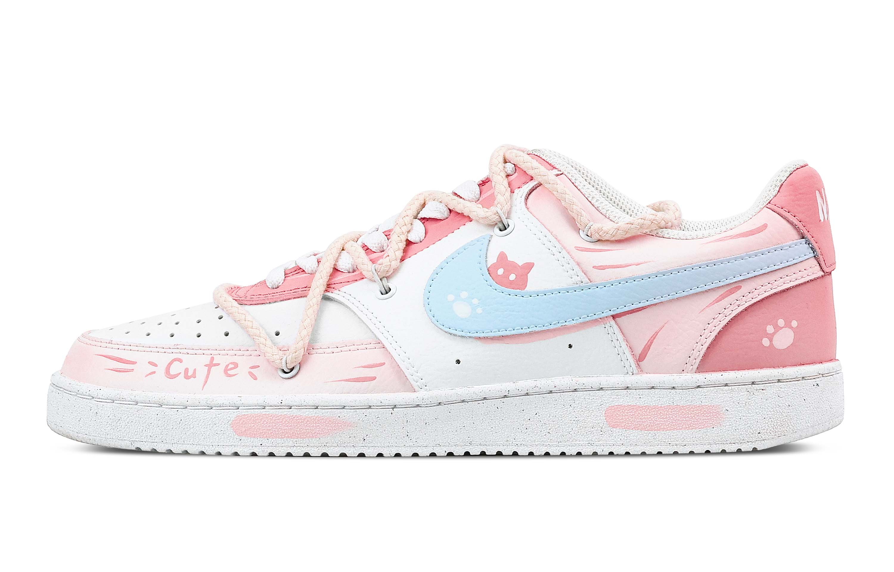 Nike Кроссовки для скейтборда Court Vision 1 Sweetheart Cat Paw с антискользящим покрытием, износостойкие, мужские, розово-синие
Nike Кроссовки для скейтборда Court Vision 1 Sweetheart Cat Paw с антискользящим покрытием, износостойкие, мужские, розово-синие