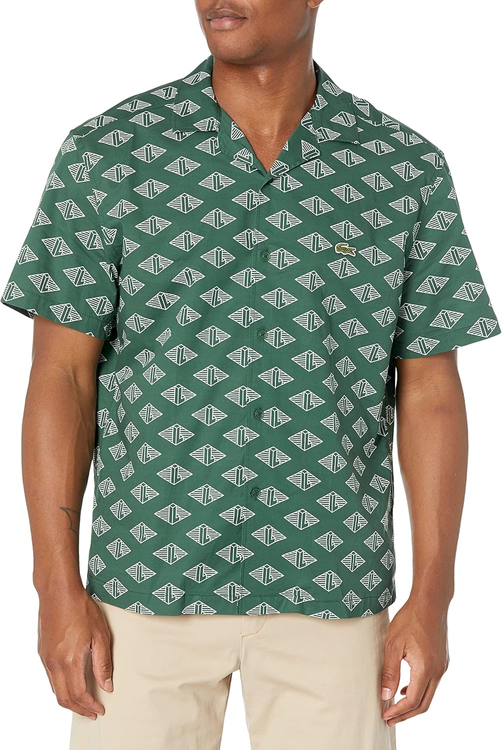 Мужская рубашка Lacoste Core Collection, свободный крой, короткий рукав, монограмма, Green/Flour
Мужская рубашка Lacoste Core Collection, свободный крой, короткий рукав, монограмма, Green/Flour