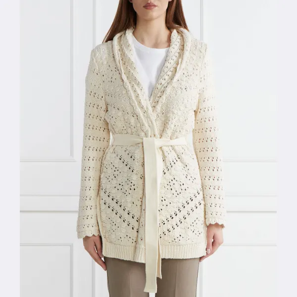 Кардиган стандартного кроя Twin-Set, бежевый 
Кардиган стандартного кроя Twin-Set, бежевый