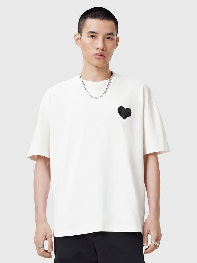 Хлопчатобумажная футболка с круглым вырезом lover AllSaints, белый
Хлопчатобумажная футболка с круглым вырезом lover AllSaints, белый